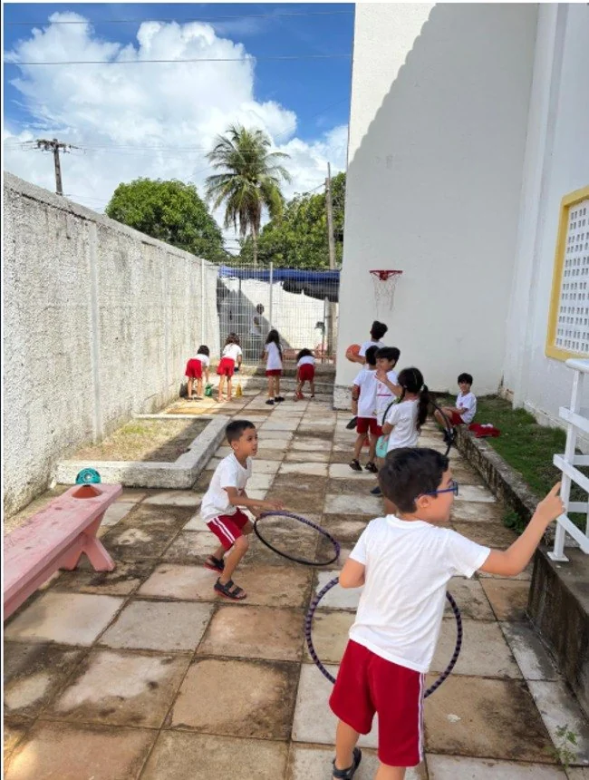 Atividade prática no jardim