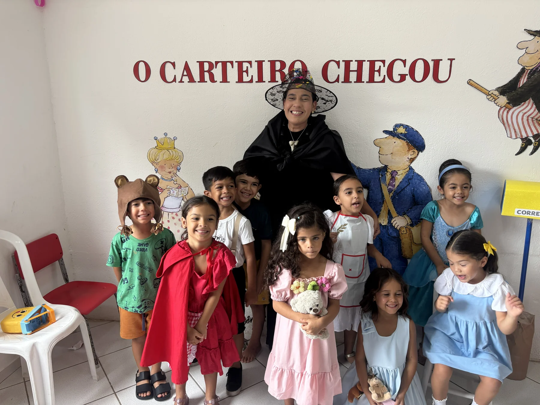 Apresentação literária com os alunos