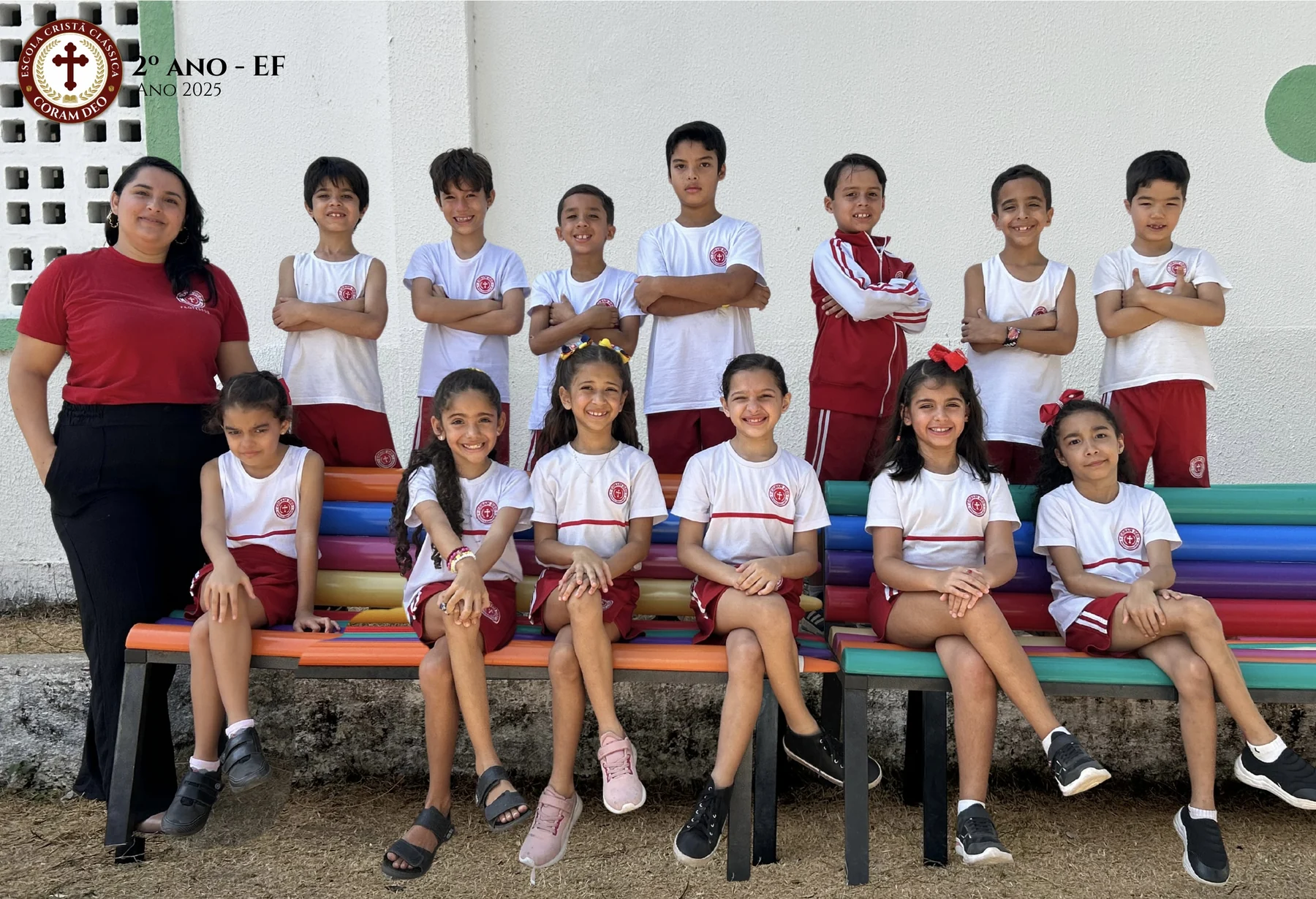 Turma do 1º ano reunida
